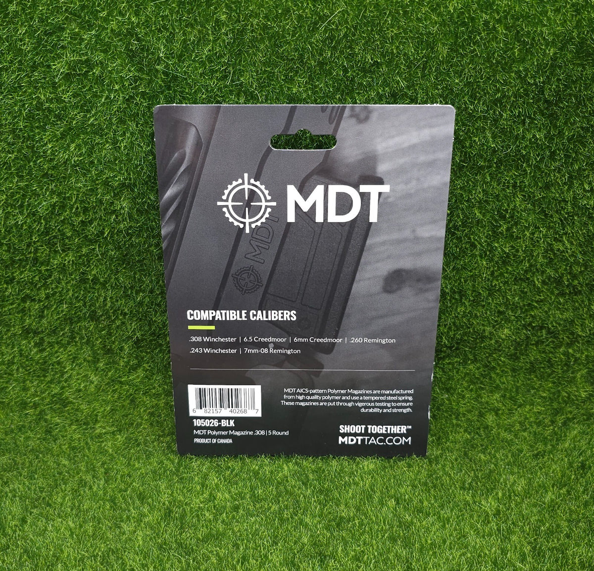 2 Pack MDT Polymer AICS Magazines for 308 Win & 6.5 Creedmoor