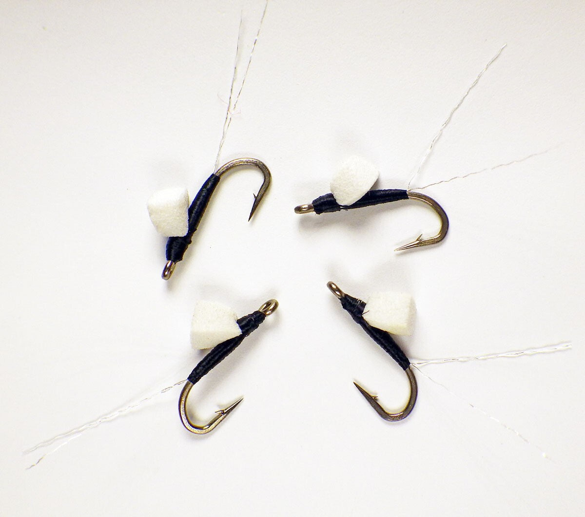 Fly Fishing Flies - Half Dozen Premium Foam Wing RS-2 Black #22