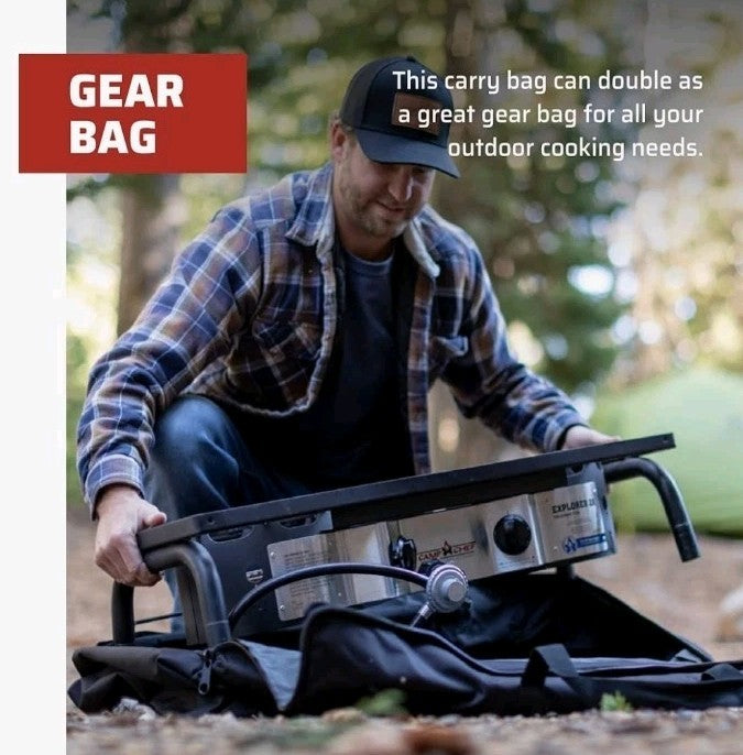 Camp Chef Two Burner Camping Stove Carry Bag - Heavy-Duty Weather-Resistant Storage