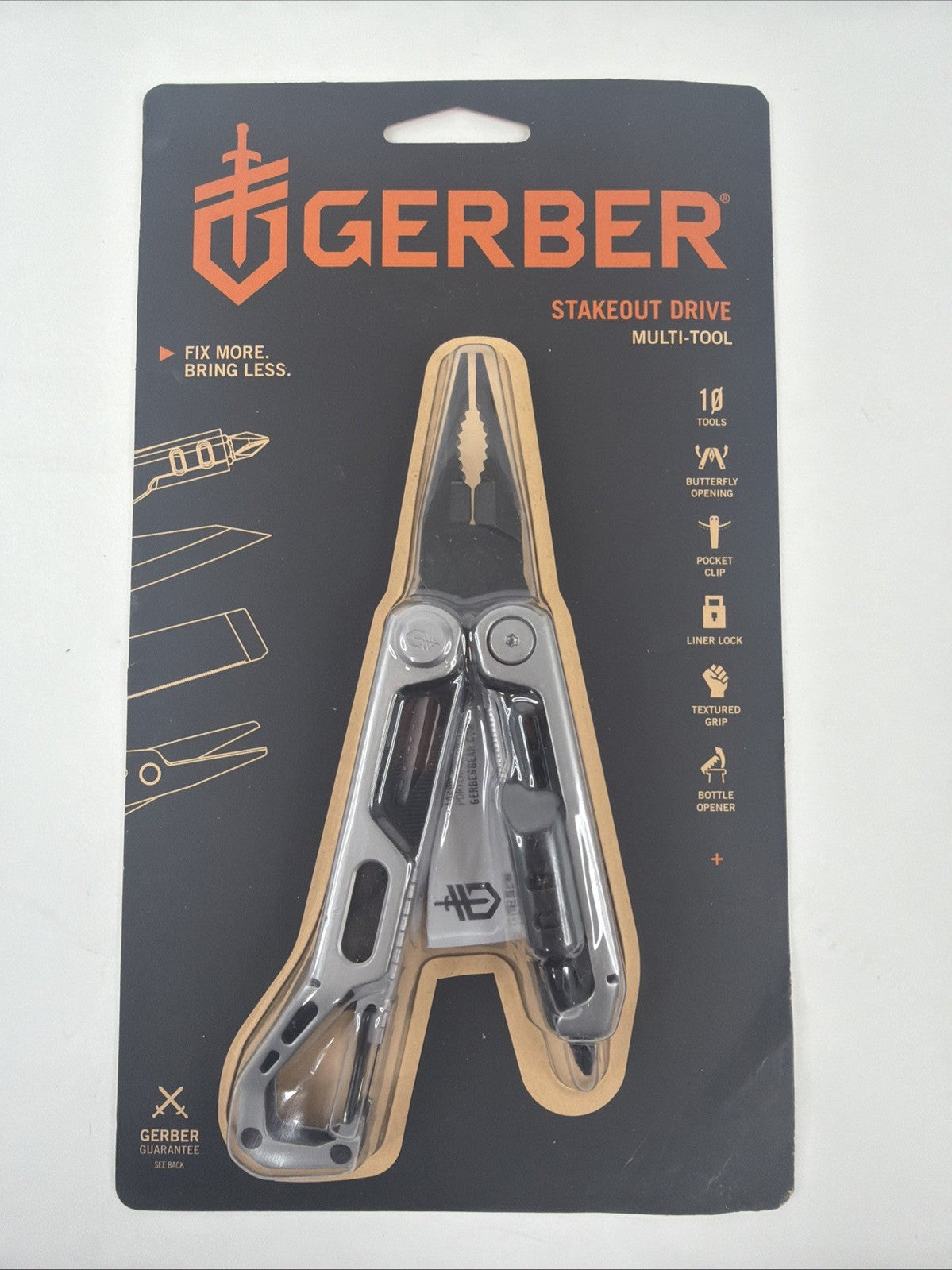 Gerber Stakeout Drive Multi-Tool #1077538 - Durable Camping and Hiking Tool