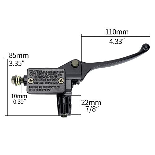 Front Brake Master Cylinder with Brake Lever for 50cc-125cc Dirt Bikes