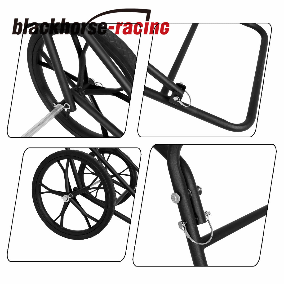 Folding Deer Hunting Cart with 500 LBS Capacity and Heavy-Duty Alloy Steel Frame