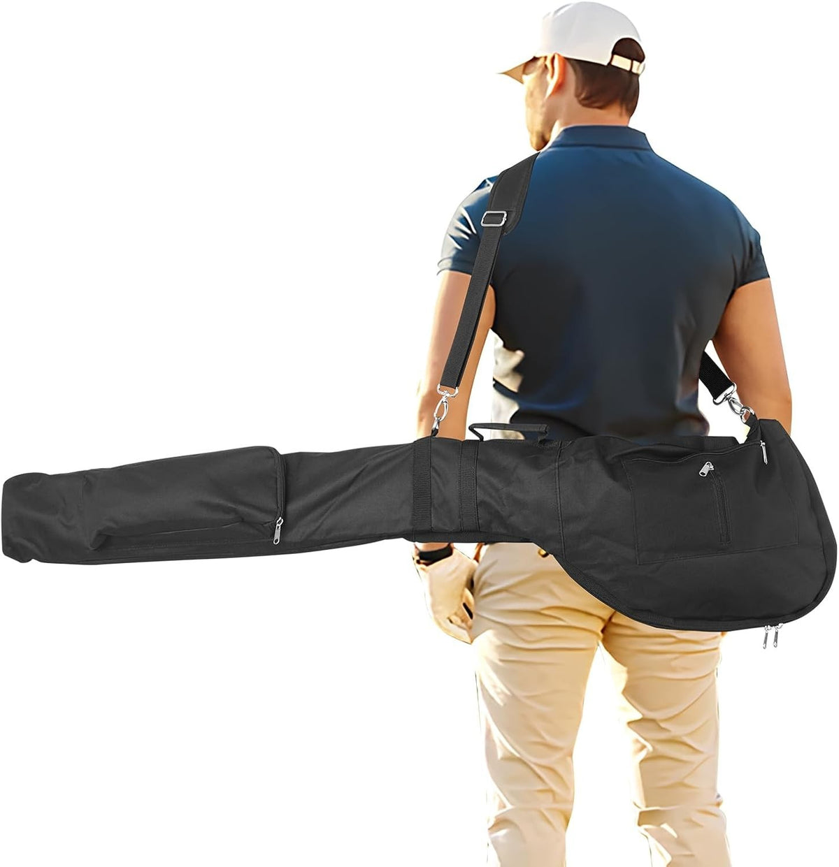 Lightweight Portable Golf Bag for 6-8 Clubs & Accessories - Travel Friendly
