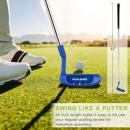 Golf Chipper 37° Right Hand Stainless Steel Wide Sole Blue - Short Game Club
