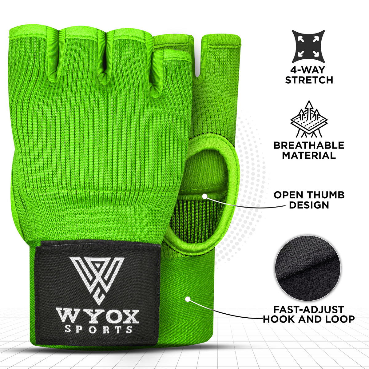 Boxing Gloves & Hand Wraps Set for MMA, Kickboxing & Muay Thai Training