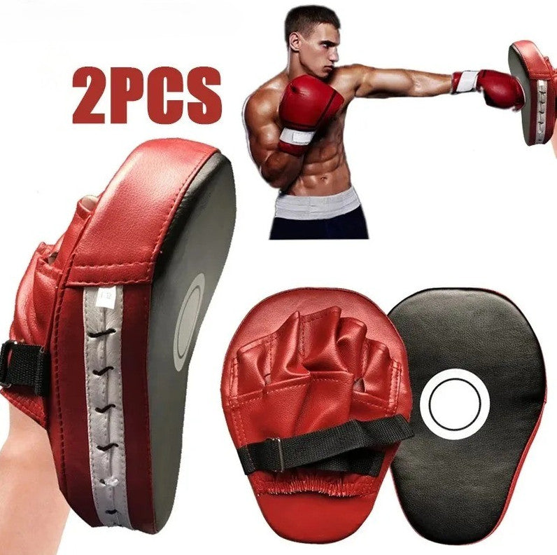 Boxing Focus Mitts Training Gloves with Adjustable Strap - Curved Punching Pads