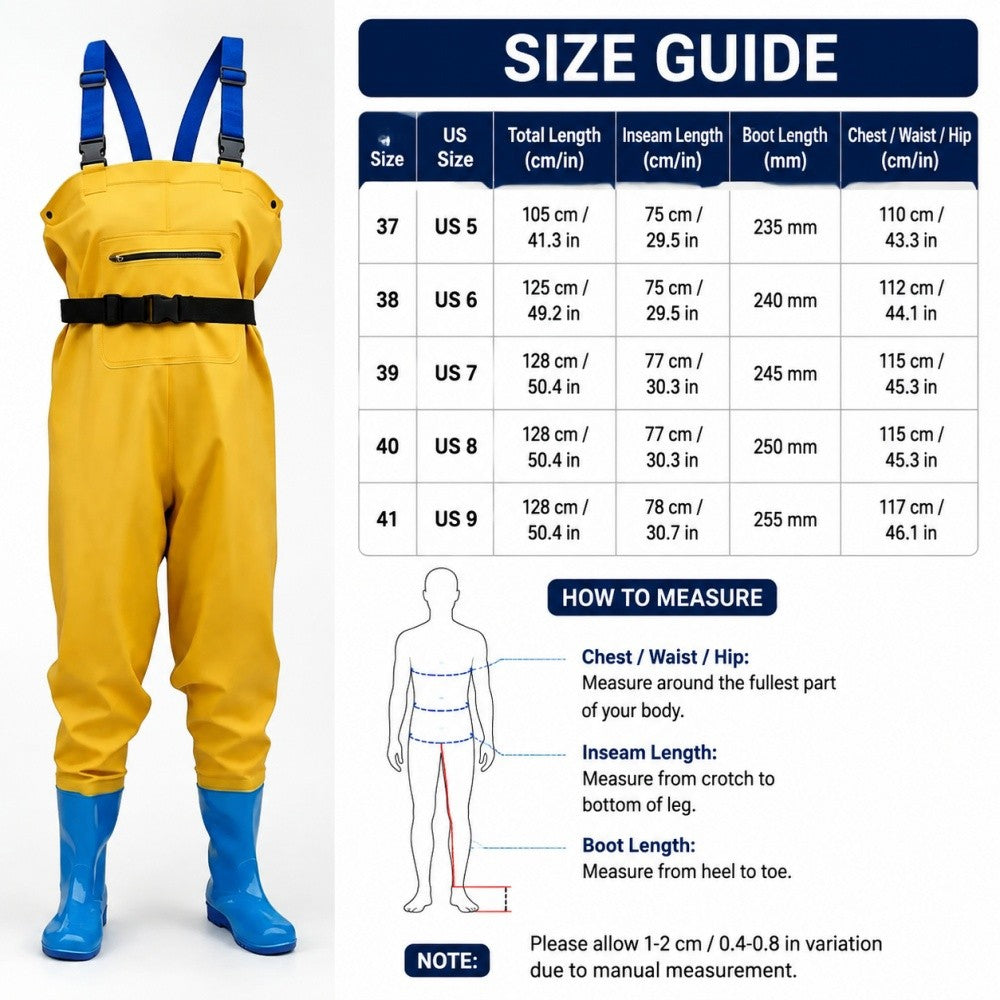 Women Waterproof Chest Waders with Boots for Fishing and Outdoor Activities