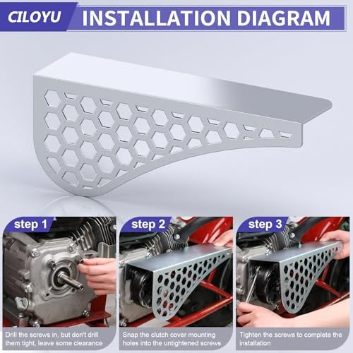 Mini Bike Clutch Cover Chain Guard for Predator 212 196cc 224cc - Metal