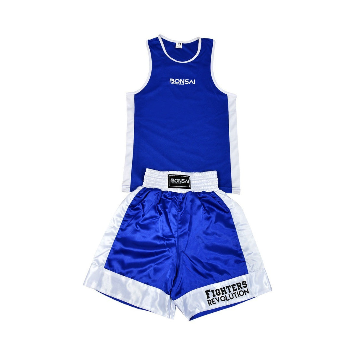 Kids Boxing Shorts & Top Set - 2-Piece Satin Martial Arts Training Outfit