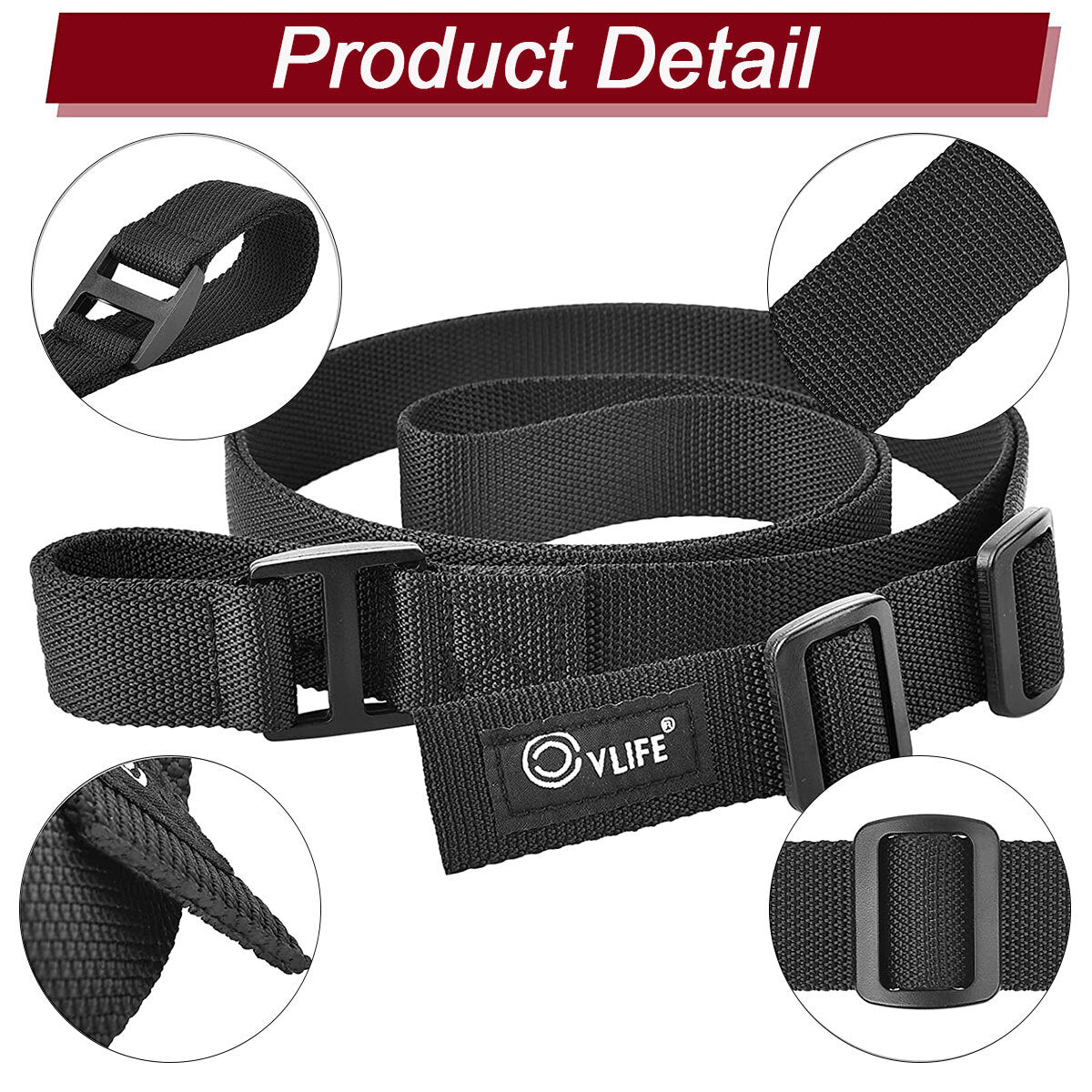 Adjustable Rifle Sling 2 Points with Quick-Loop Webbing 1.25 inch Black