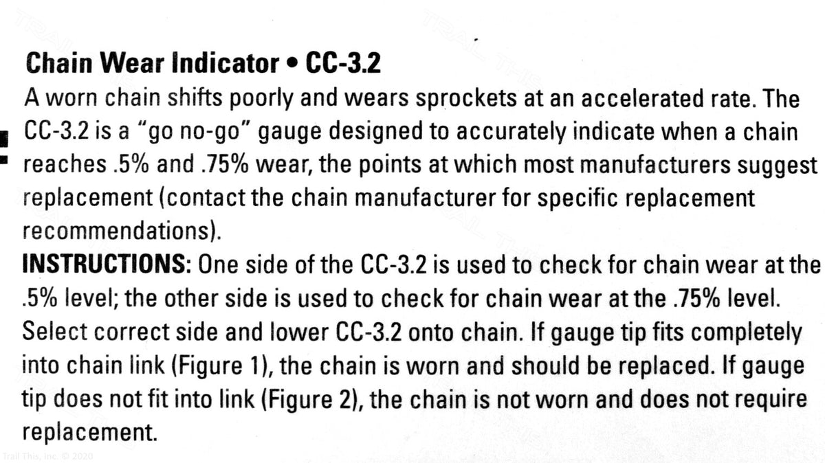 Bicycle Chain Wear Checker Gauge for 5-12 Speed Chains