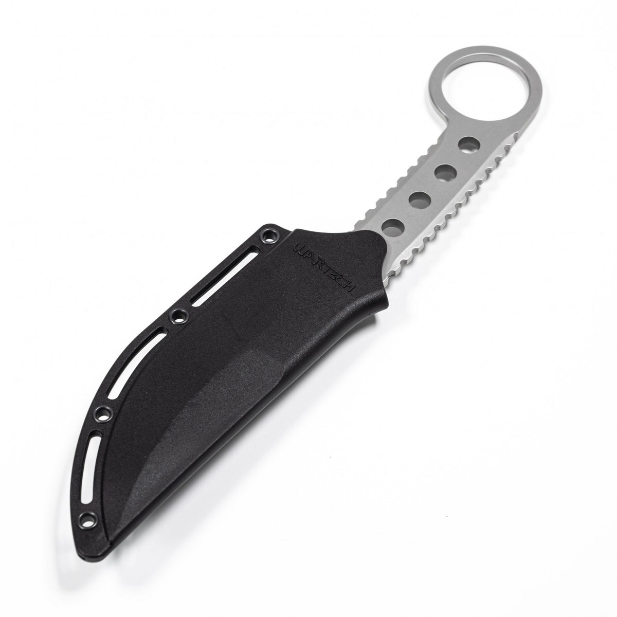 Full Tang Clip Point Tactical Knife with Kydex Sheath - Stainless Steel, 3.5 Inch Blade
