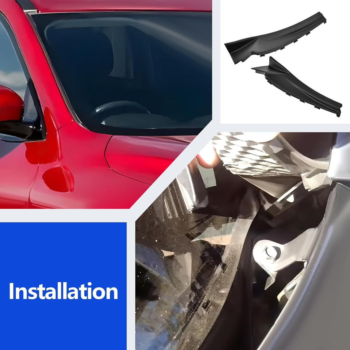 Windshield Wiper Cowl Cover Extension Panel for Nissan Pathfinder 2013-2020
