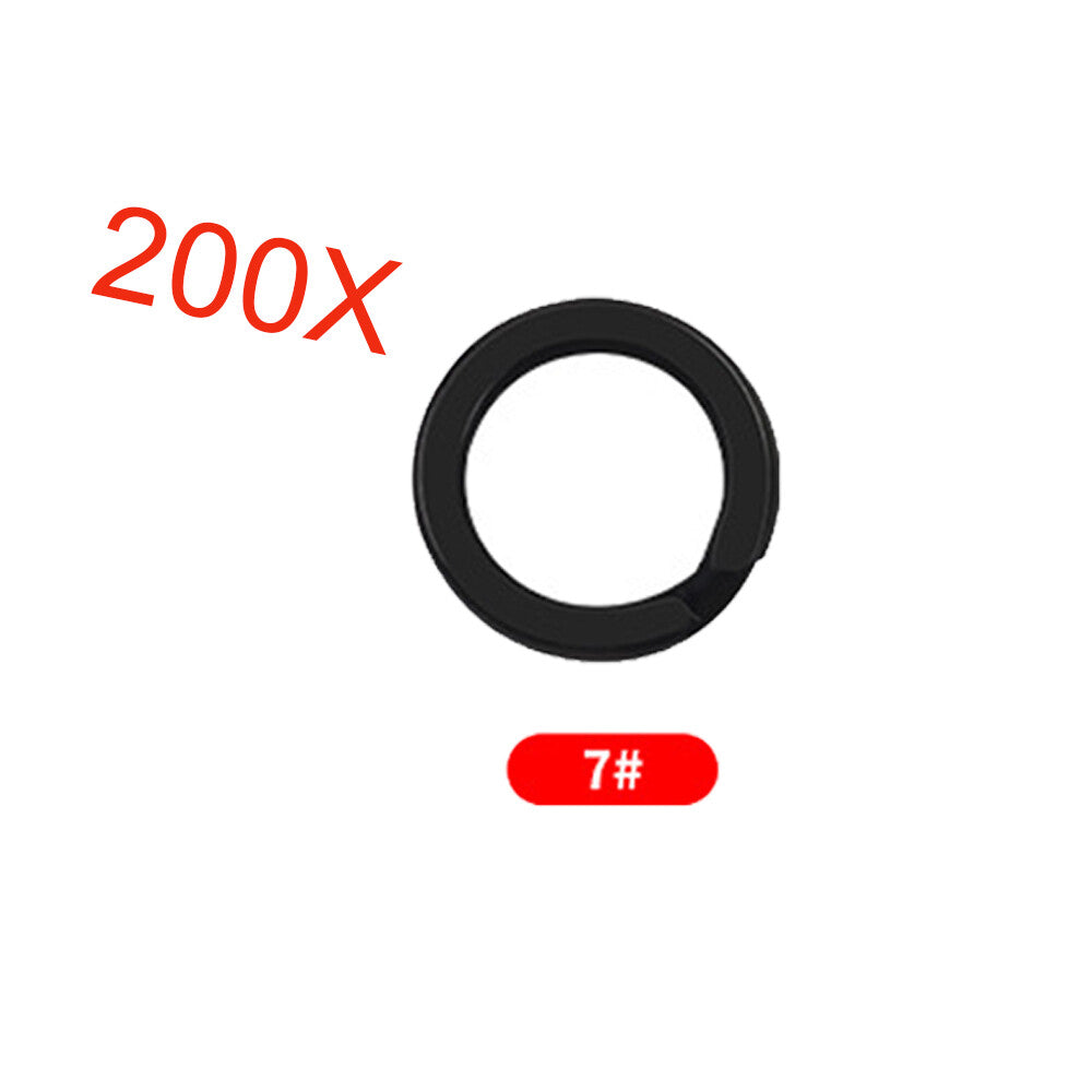 Heavy Duty Stainless Steel Fishing Split Rings for Lures - Assorted Sizes, 200 pcs