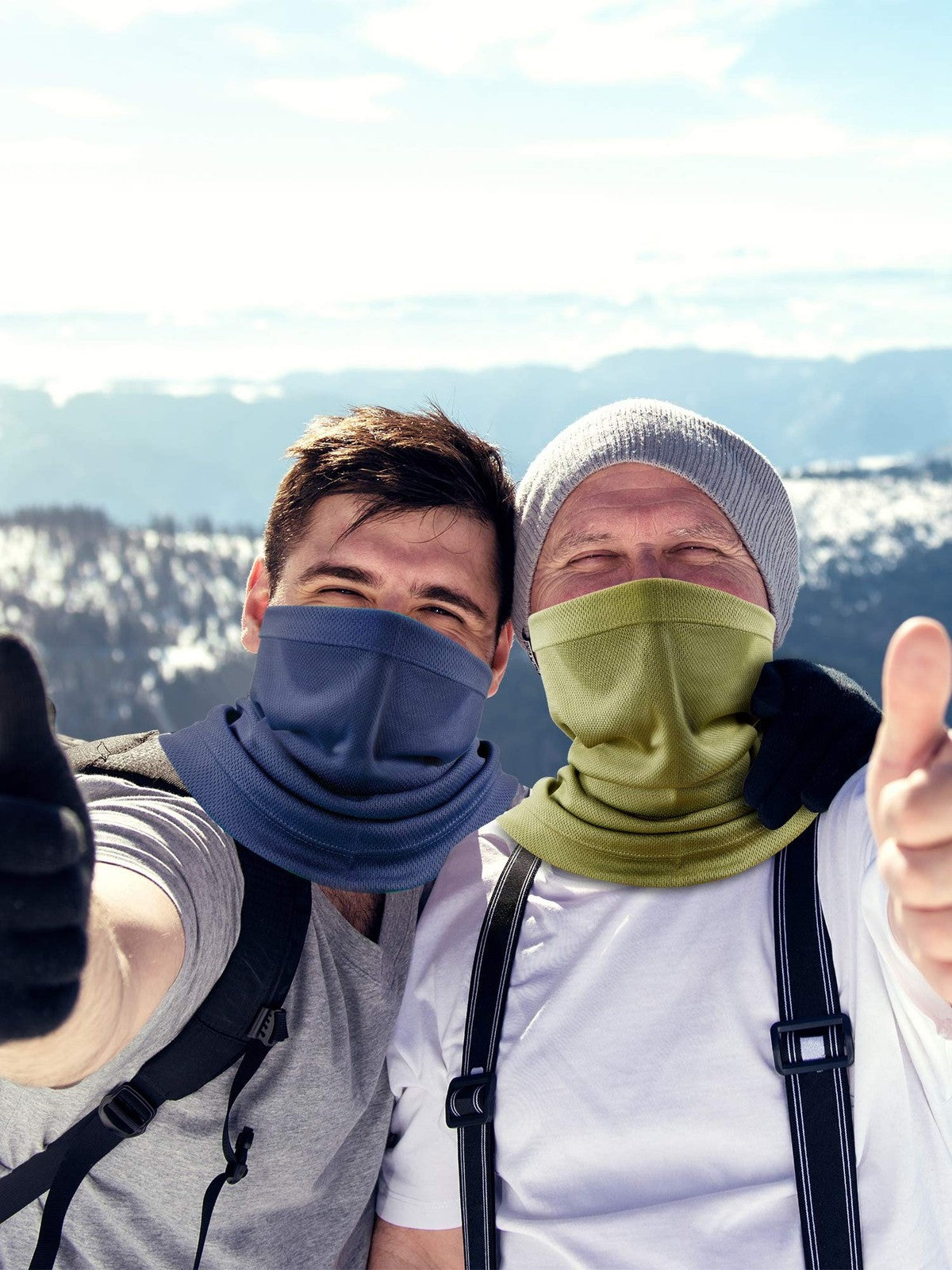4-Pack Multifunctional Neck Gaiter Masks for Face and Head Protection