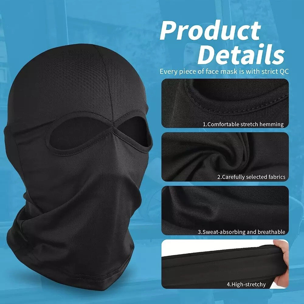 Unisex Thin UV Protection Face Mask for Outdoor Sports and Tactical Activities