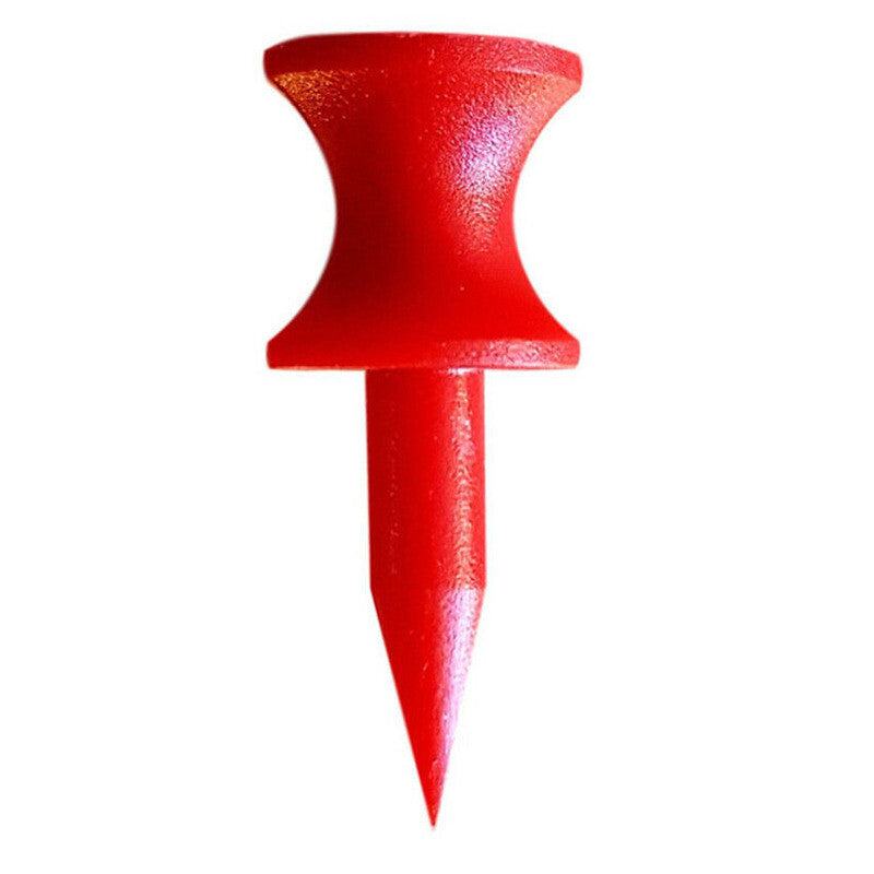 Plastic Red Golf Tees 1/4 Inch Height - Pack of 50, Durable & Recyclable