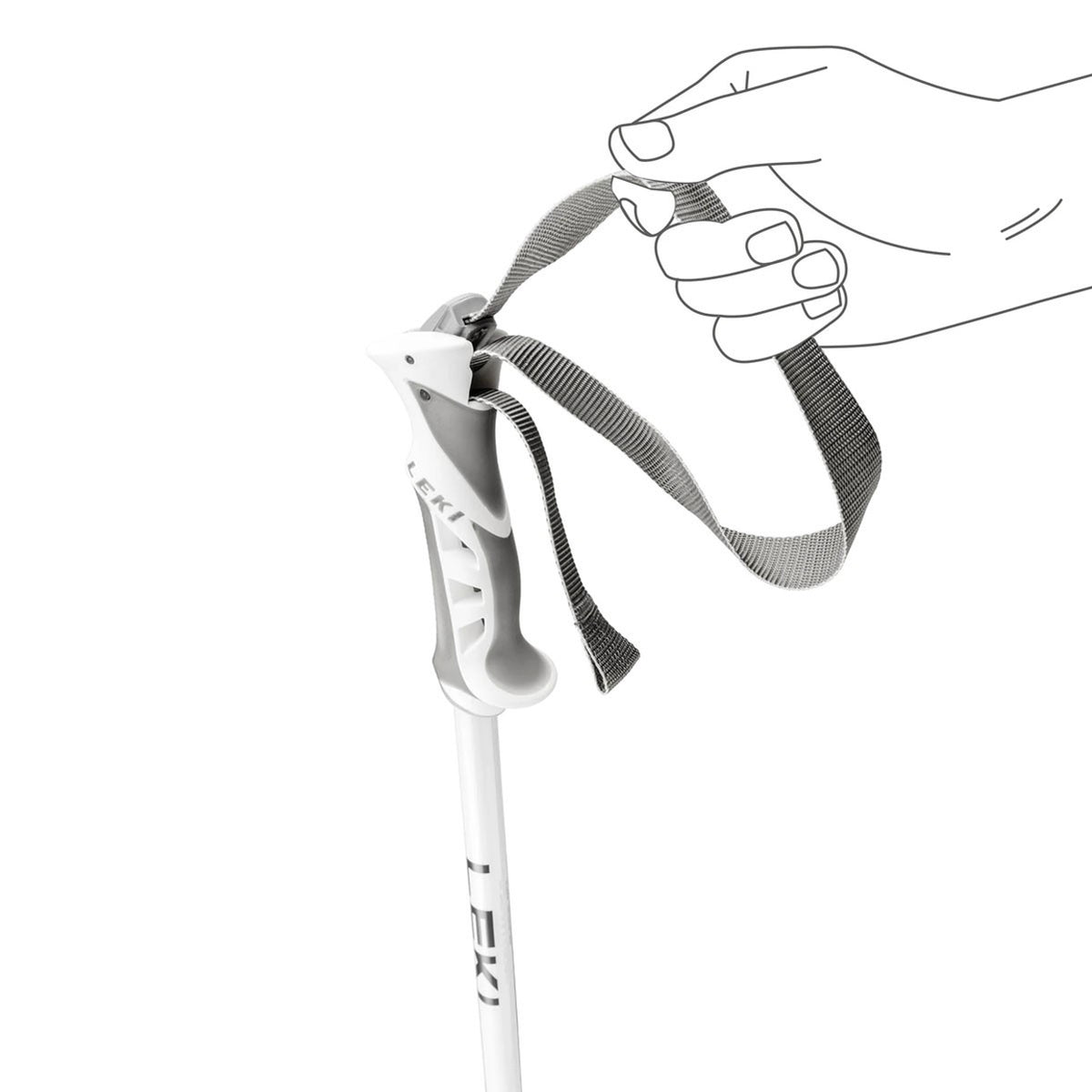 Women's Ski Poles - Lightweight Aluminum, Soft-Touch Grip, Adjustable Size