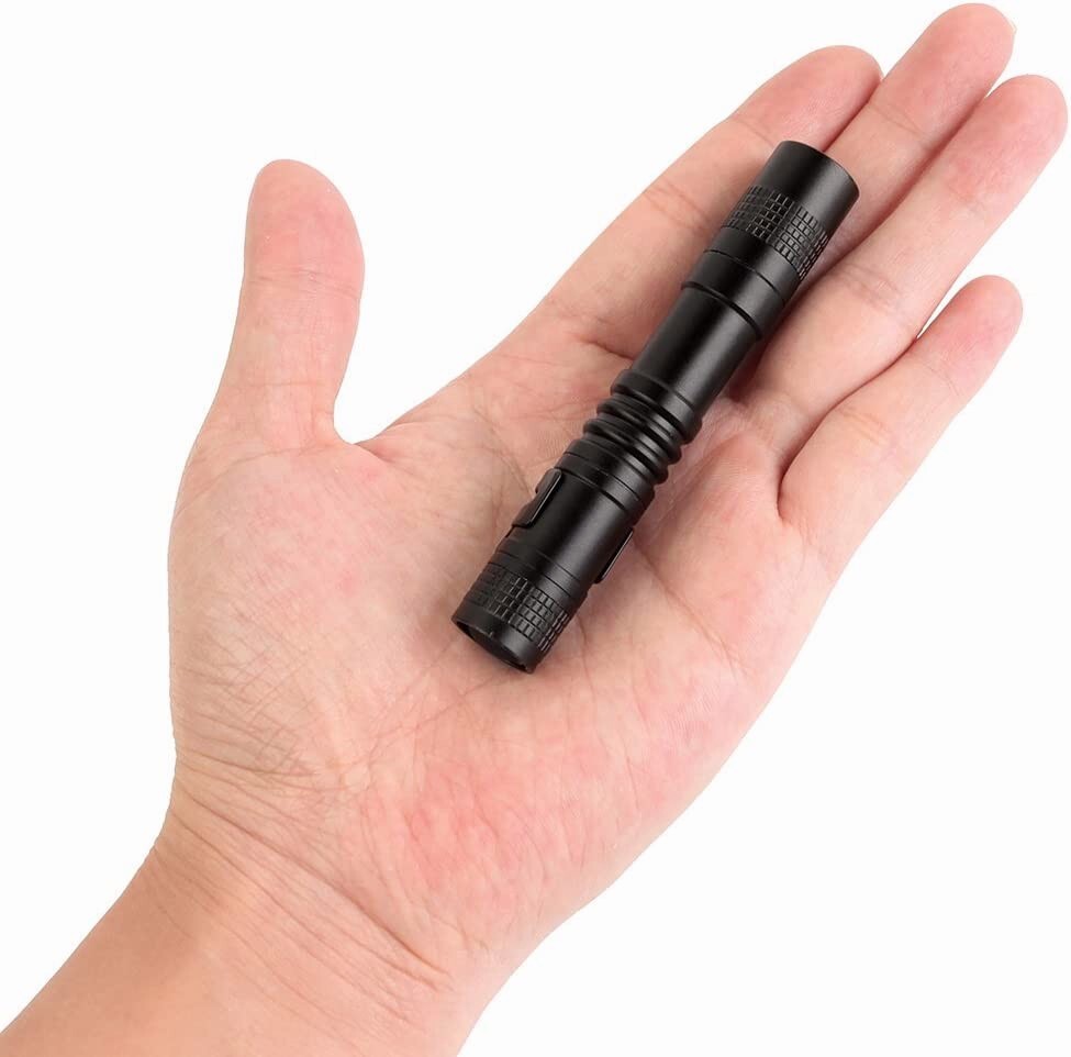 Mini LED Flashlight Keychain Set - Portable Torch Clip for Outdoor Use