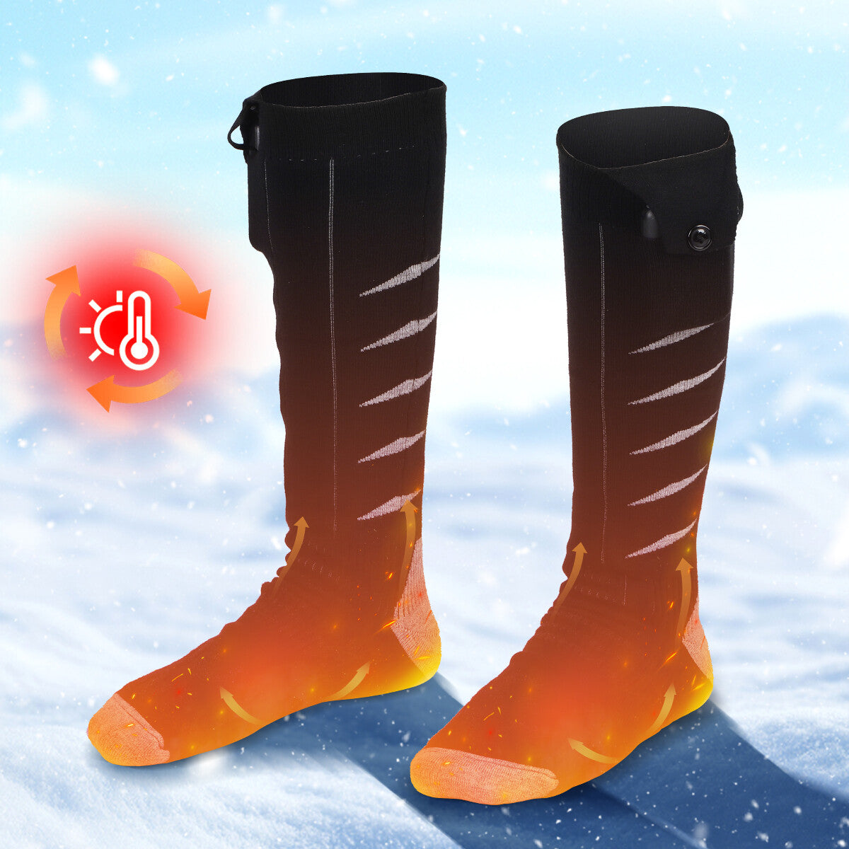 Rechargeable Electric Heated Socks and Gloves Set for Winter Men Women