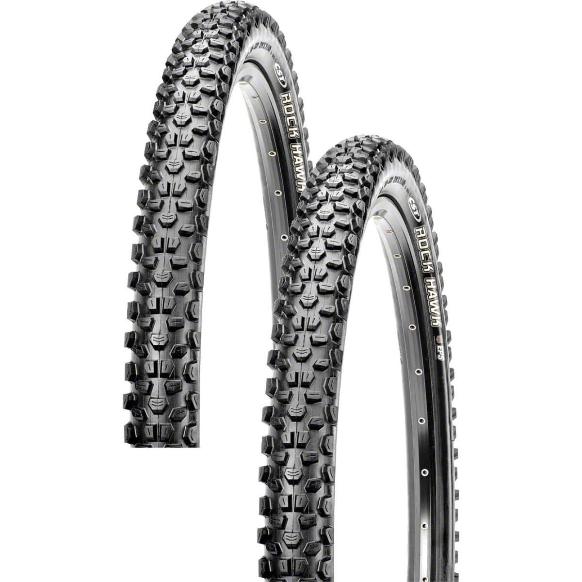 2 Pack Mountain Bike Tires 26 x 2.25 Clincher Trail Tire Black