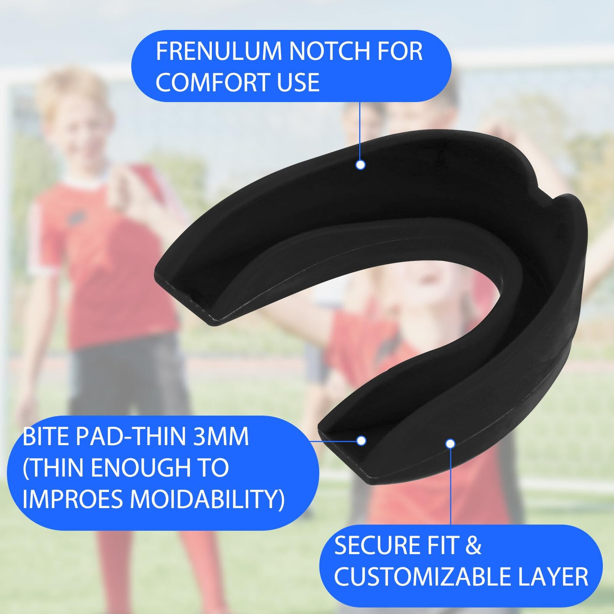 4 Pack Sports Mouth Guards Athletic Teeth Protector for Boxing Football Soccer