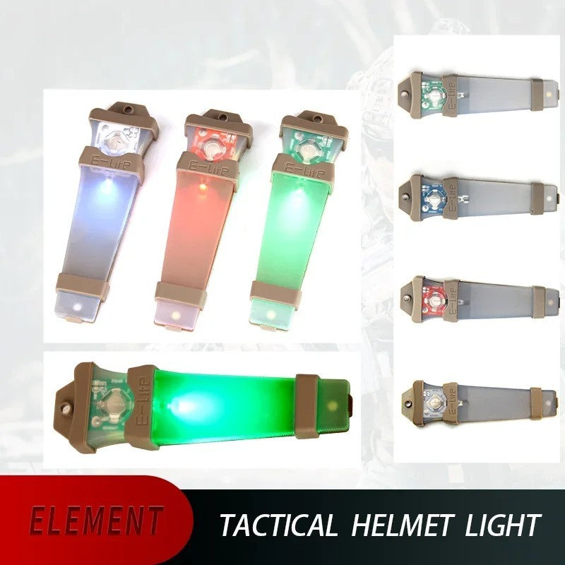 LED Helmet Signal Light with Clip-On Mount for Safety and Visibility