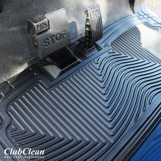 Golf Cart Floor Protector Mat for Club Car Precedent 2004-2021 - Heavy Duty Rubber