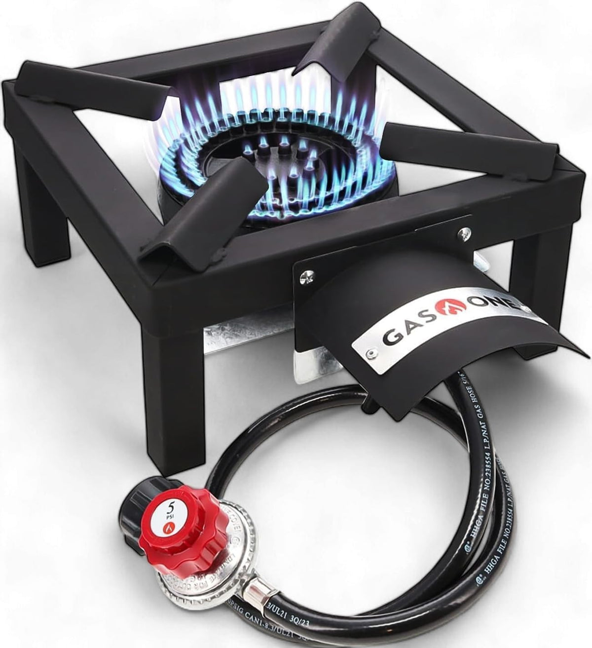 Portable Single Burner Propane Stove for Outdoor Cooking & Boils