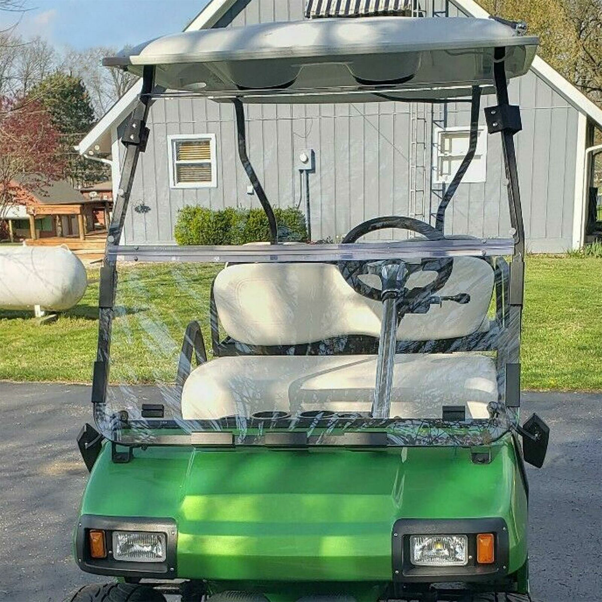 Golf Cart Windshield Folding Polycarbonate for Club Car DS 2000.5-UP - Clear