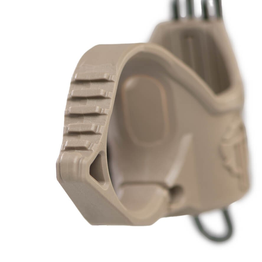 Deep Carry Flashlight Ring with Pocket Clip for Handheld Lights