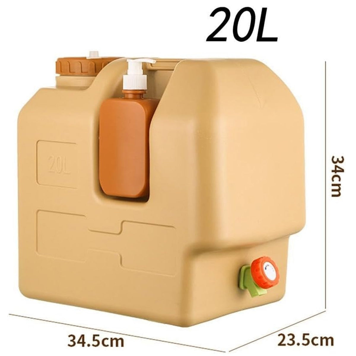 20L Outdoor Water Container with Spigot for Camping and Emergency Use