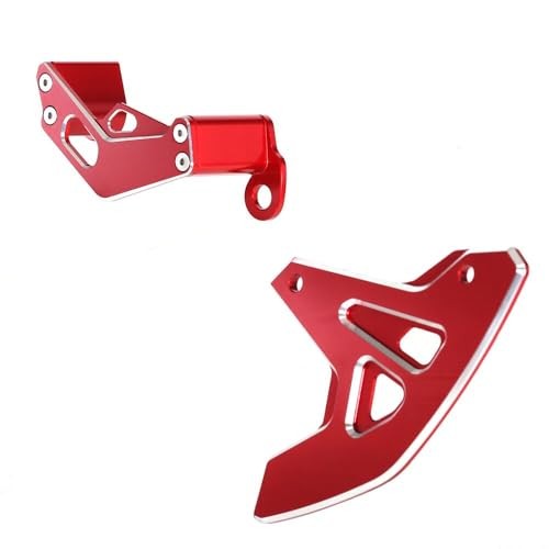 Motorcycle Rear Brake Disc Guard & Caliper Cover Kit for DRZ400SM RMZ250 RMZ450 - Red