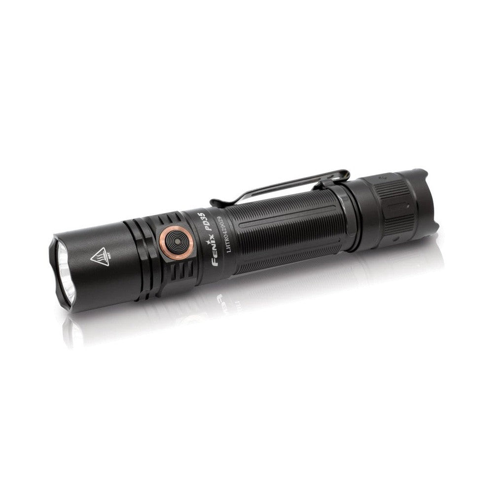 Rechargeable LED Flashlight with 1700 Lumens, Black - Tactical & Emergency Use