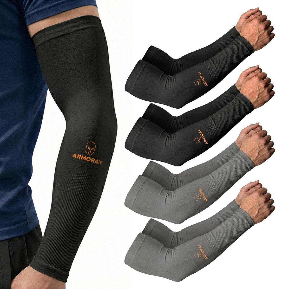 Tattoo Cover Up Arm Sleeves for Men & Women - UV Protection & Compression