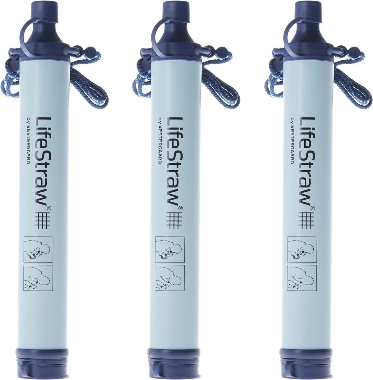 LifeStraw Personal Water Filter for Hiking Camping Travel Emergency - Removes Bacteria & Parasites