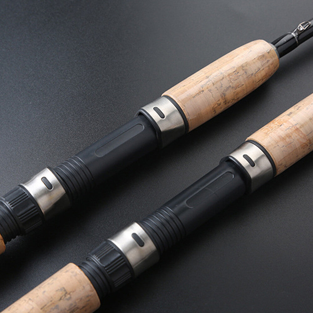 Portable Spinning Fishing Pole Carbon Fiber Rod - Medium Heavy, Lightweight & Fast Action