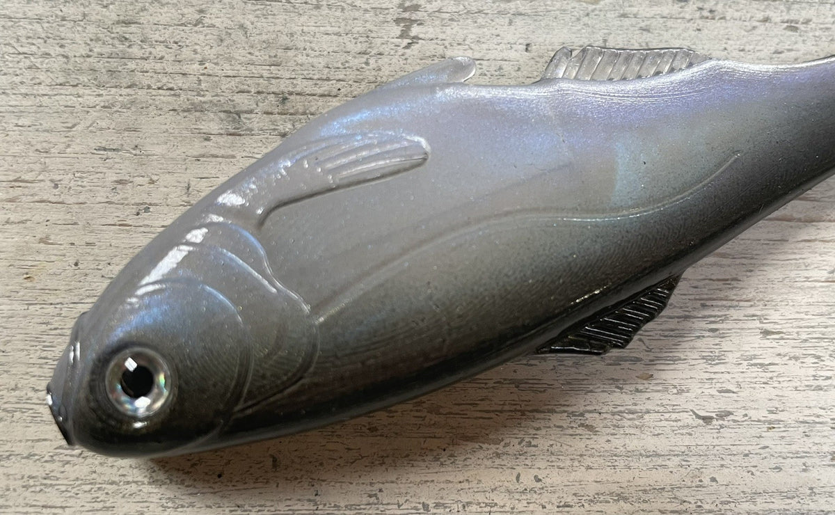 4-Inch Weedless Swimbait Blue Gizzard Shad - Pack of 2 Fishing Lures