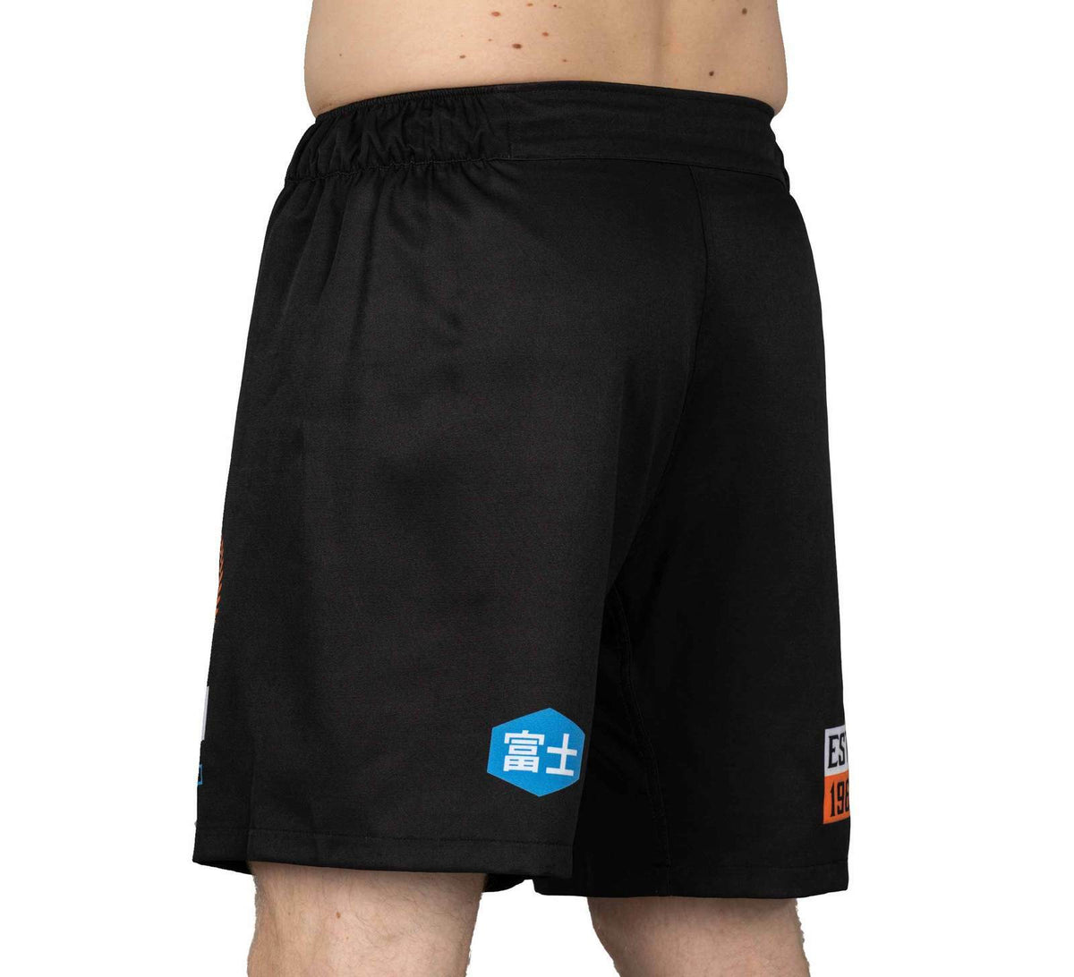 Grappling Fight Shorts for MMA BJJ No-Gi Competition - Black