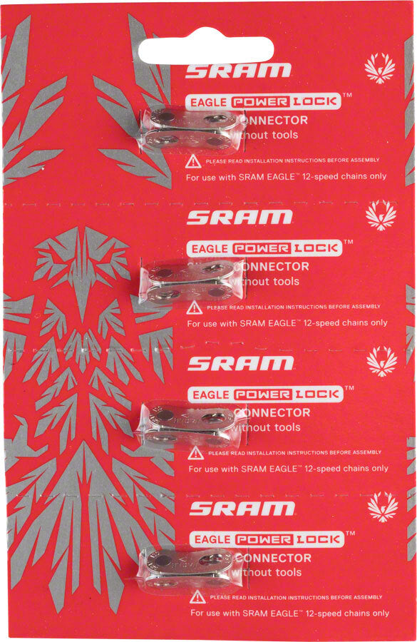 Cycling PowerLock Chain Link Set for SRAM Eagle 12-Speed - Silver & Rainbow