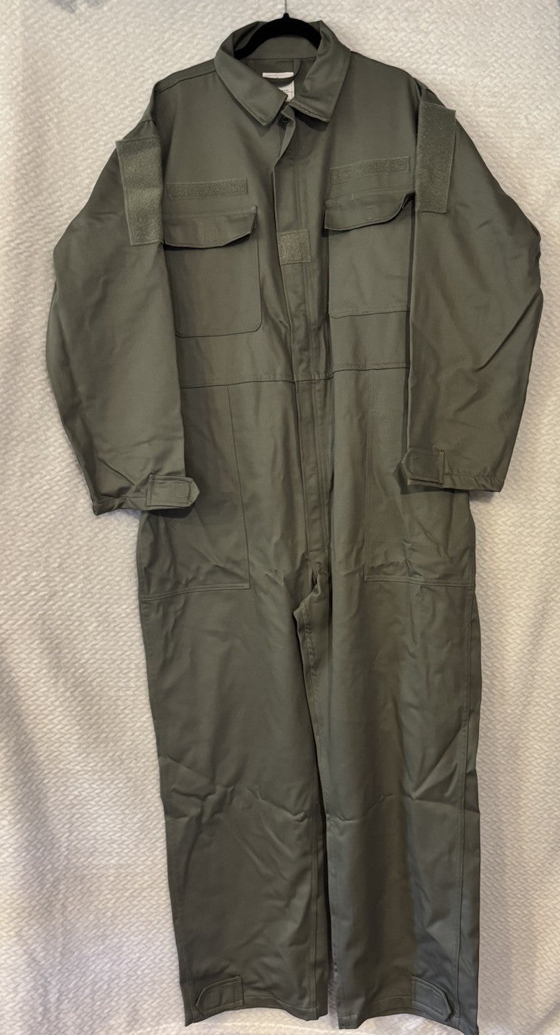 USAF Foliage Green Work Coverall - XL Utility Maintenance Overalls