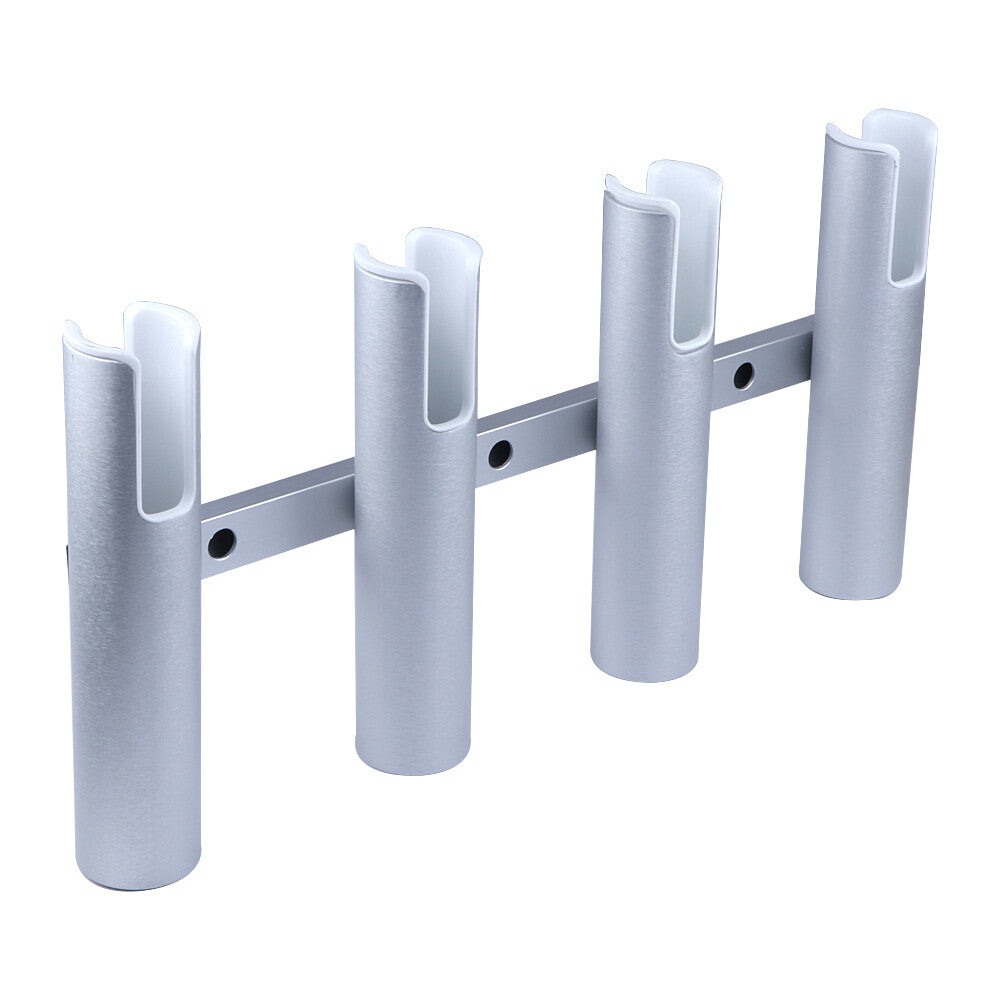 Aluminum Wall-Mounted Fishing Rod Holder for Boats & Yachts - 4 Tube Rack