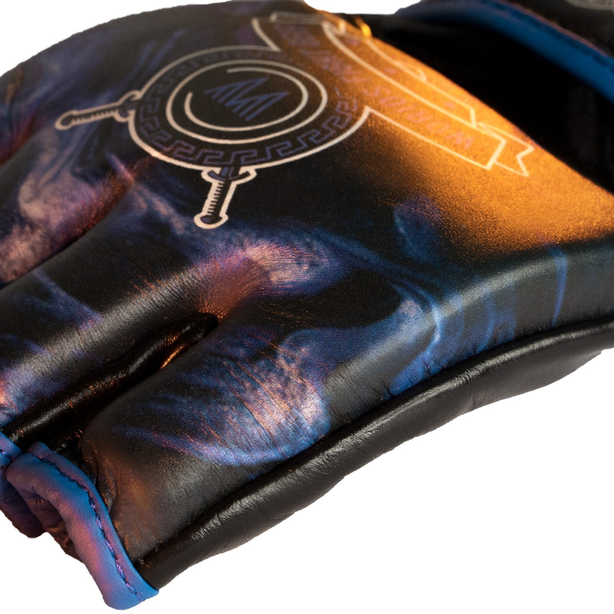 MMA Leather Training Gloves for Boxing & Martial Arts - Double Closure, Shock Absorption