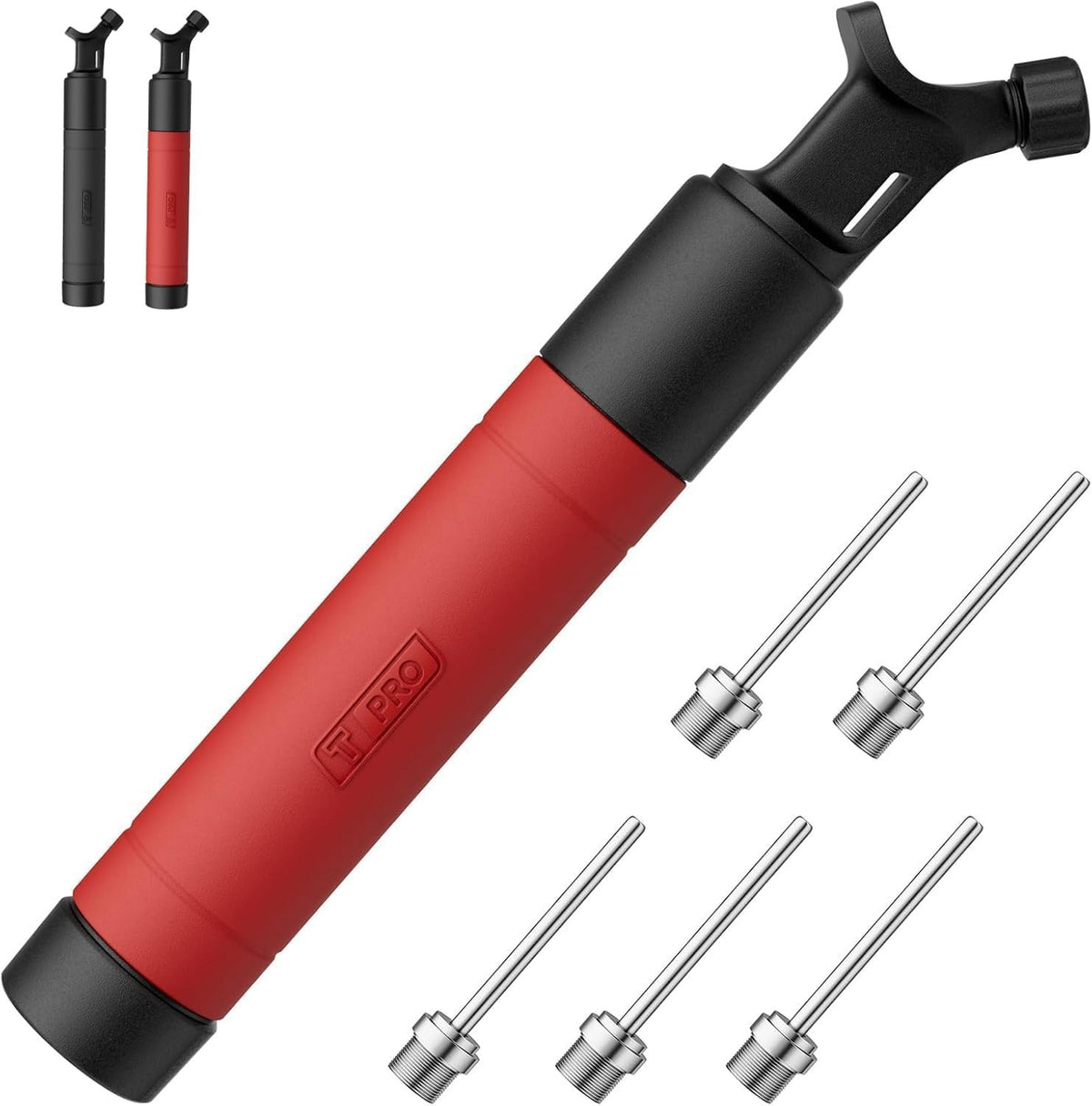 Portable Ball Pump with 5 Needles and Inflator Kit for Sports Balls