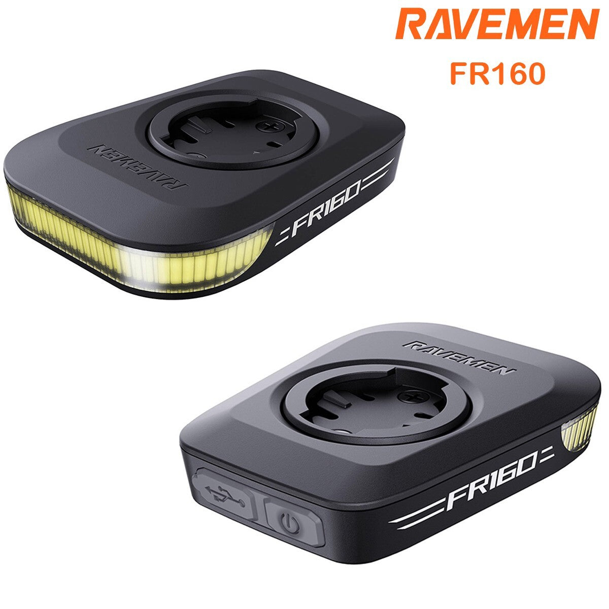 Bike Front Light with Flashing Mode - Waterproof USB Rechargeable 160 Lumens