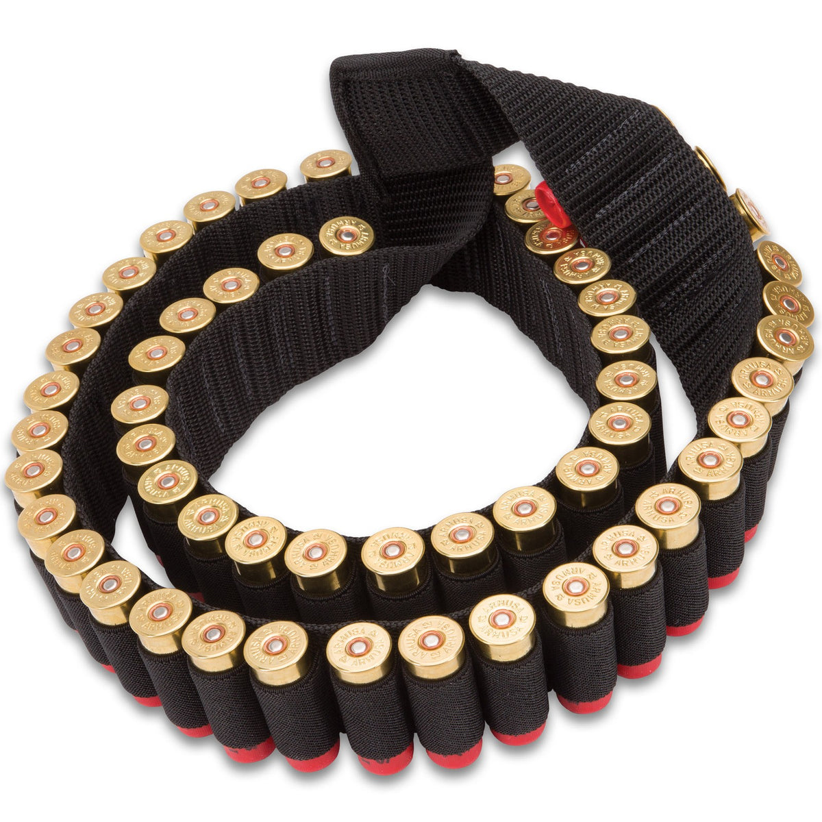 Hunting Shotgun Shell Bandolier Holder 12/20 Gauge 50 Rounds Nylon Belt