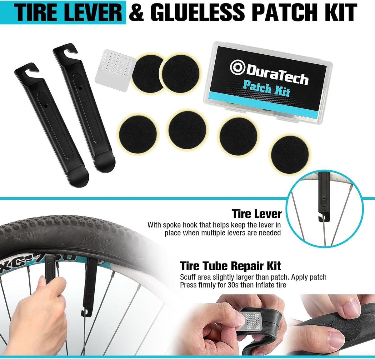 Complete Bike Repair Tool Kit with Storage Box - 41 Pieces Bicycle Maintenance Set