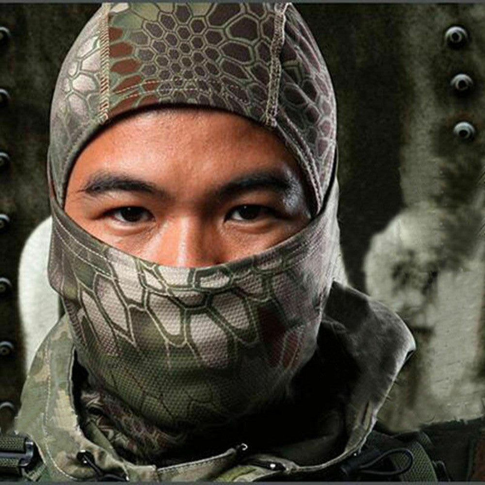 Men's Tactical Full Face Mask Outdoor Army Balaclava Breathable Helmet