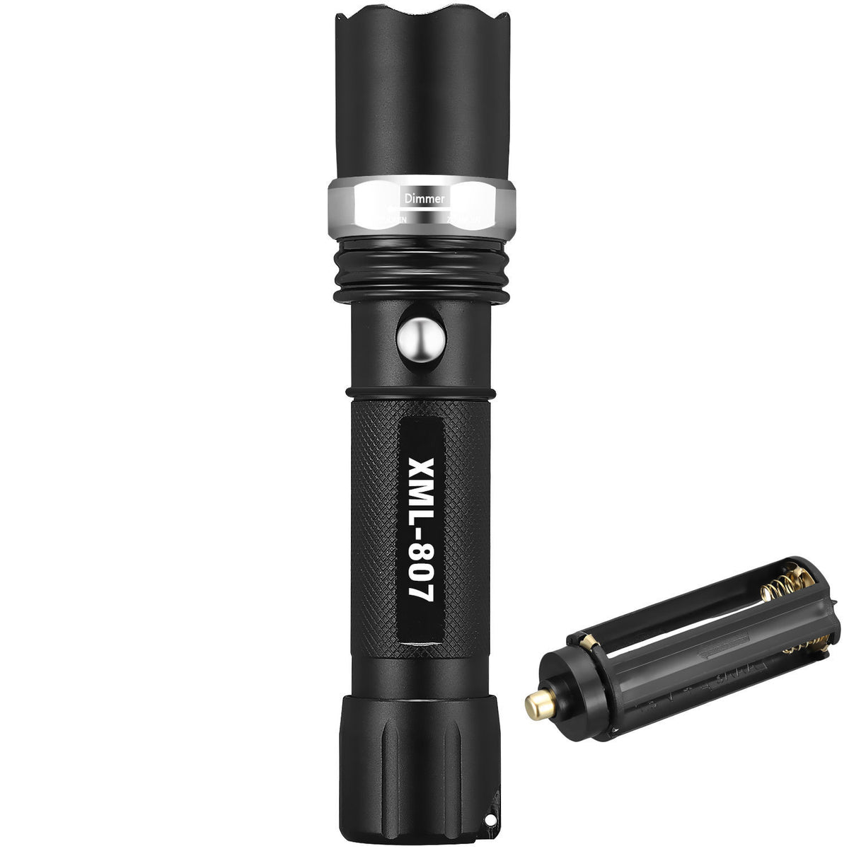High Brightness LED Tactical Flashlight with Zoom Adjustable Focus