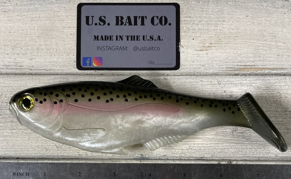 7.5 Inch Weedless Swimbait - Soft Plastic Fishing Lure for Trout & Bass